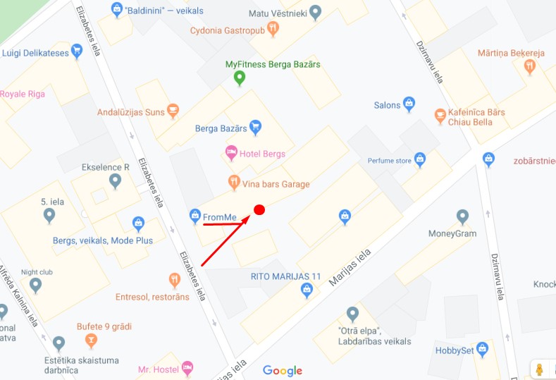 FromMe birojs berga bazārā