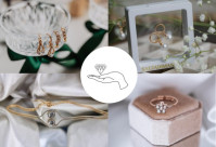 sauja dimantu rotaslietas