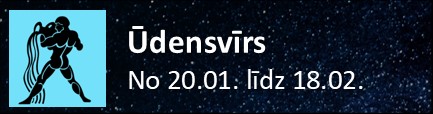 Ūdensvīrs datumi no 20.01. līdz 18.02.