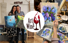 Art&Wine - Pašu rokām radīta glezna 3 stundu laikā, 2 personām