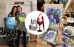 Art&Wine - Pašu rokām radīta glezna 3 stundu laikā, 2 personām