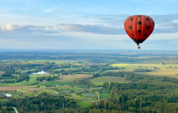 Lidojums ar gaisa balonu divām personām