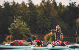 SUP saulriets purvā ar skaņas meditāciju 2 personām