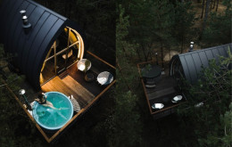 Jungle SPA bungalo ar kublu uz terases