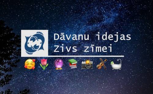 Dāvanu idejas Zivs zīmē dzimušajiem